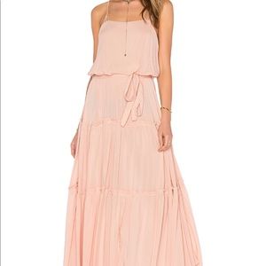 Free People Peach Boho Maxi